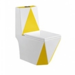 BỒN CẦU LIỀN KHỐI HỒNG KÔNG MÀU VÀNG  MÃ SỐ YWWY-8968